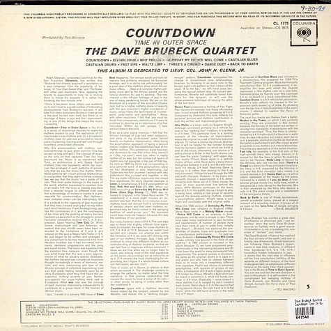 The Dave Brubeck Quartet - Countdown Time In Outer Space