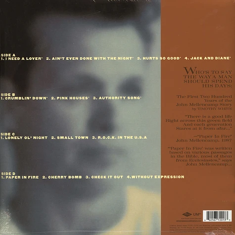 John Mellencamp - The Best That I Could Do 1978-1988 Black Vinyl Edition