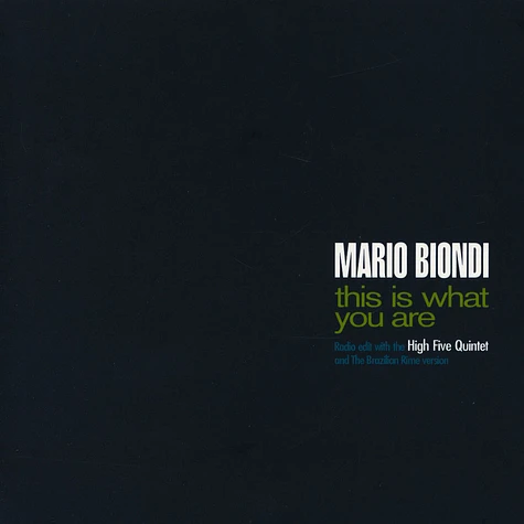 Mario Biondi - This Is What You Are Radio Edit / Brazilian Rime