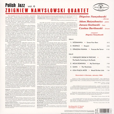 Zbigniew Namyslowski Quartet - Zbigniew Namyslowski Quartet