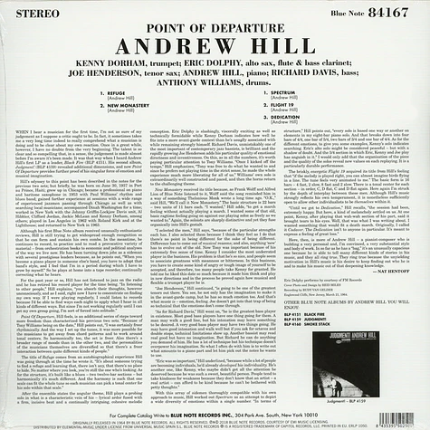 Andrew Hill - Poin Of Departure