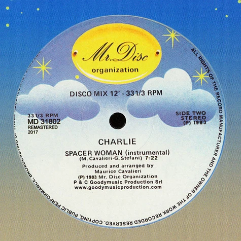Charlie - Spacer Woman Label Cover Black Vinyl Edition