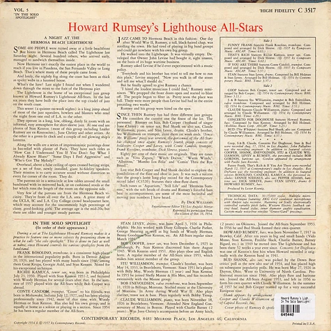 Howard Rumsey's Lighthouse All-Stars - In The Solo Spotlight!*