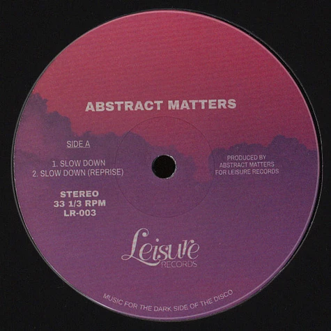 Abstract Matters - Slow Down