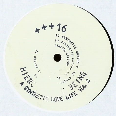 Hieroglyphic Being - A Synthetic Love Life Volume 2