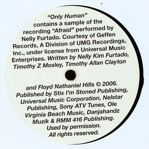 KH - Only Human One Sided Vinyl Edition