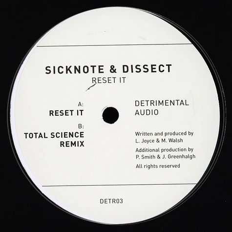 Sicknote & Dissect - Reset It