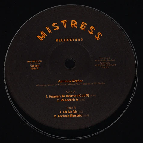 Anthony Rother - Mistress 12