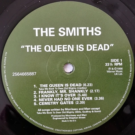 The Smiths - The Queen Is Dead