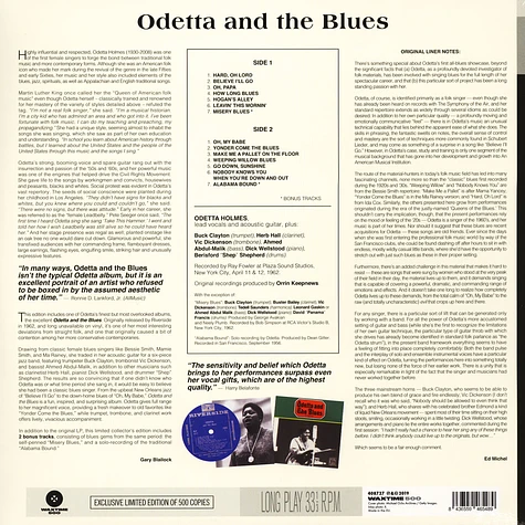Odetta - Odetta And The Blues