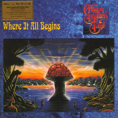 Allman Brothers Band - Where It All Begins Limited Numbered Blue Vinyl Edition