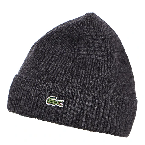 Lacoste - Half Cardigan Rib Knitted Hat