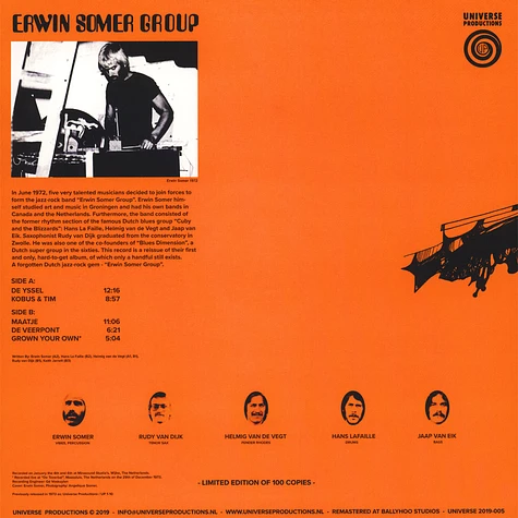 Erwin Somer Group - Erwin Somer Group Orange Cover Edition