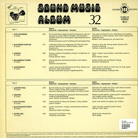 El Cadiz - Sound Music Album 32