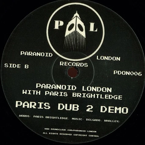 Paranoid London Featuring Paris Brightledge - Paris Dub 2