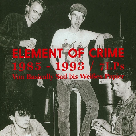 Element Of Crime - 1985 - 1993 / 7 LPs - Von Basically Sad Bis Weißes Papier