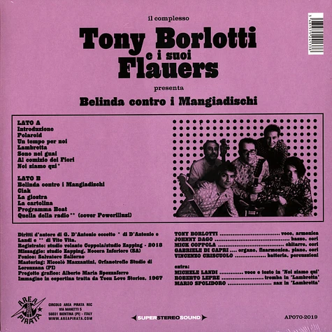 Tony Borlotti E I Suoi Flauers - Belinda Contro I Mangiadischi