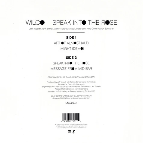 Wilco - Speak Into The Rose