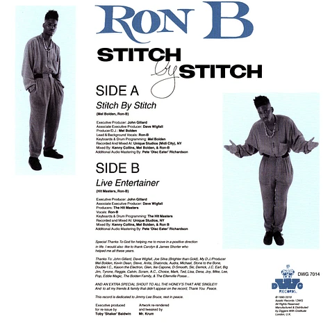 Ron B & The Step 2 Crew - Stitch By Stitch / Live Entertainer