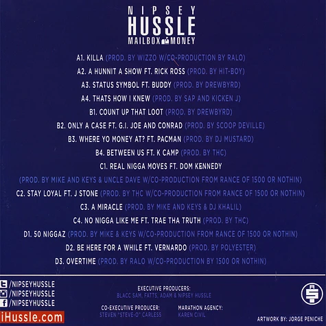 Nipsey Hussle - Mailbox Money Colored Vinyl Edition