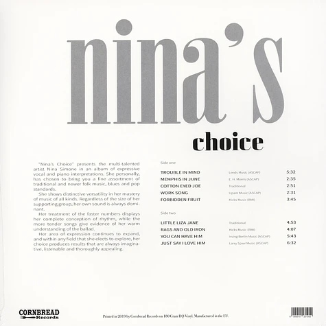 Nina Simone - Nina's Choice