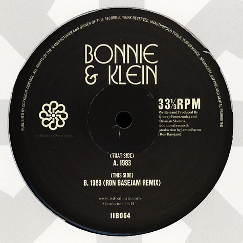 Bonnie & Klein - 1883 Ron Basejam Remix