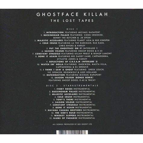 Ghostface Killah - The Lost Tapes Collector's Edition