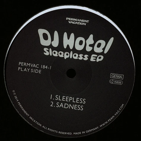 DJ Hotel - Sleepless EP