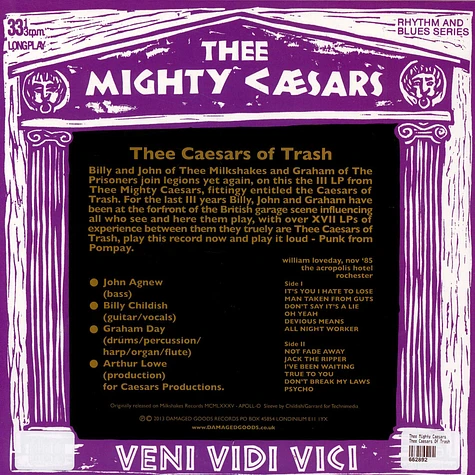 Thee Mighty Caesars - Thee Caesars Of Trash