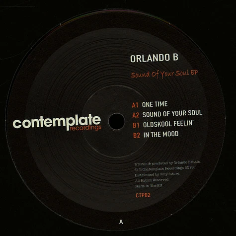 Orlando B - Sound Of Your Soul EP
