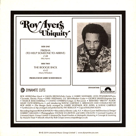 Roy Ayers - Fikisha / The Boogie Back