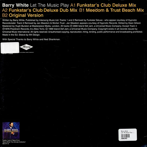 Barry White - Let The Music Play (Funkstar Deluxe Remixes)