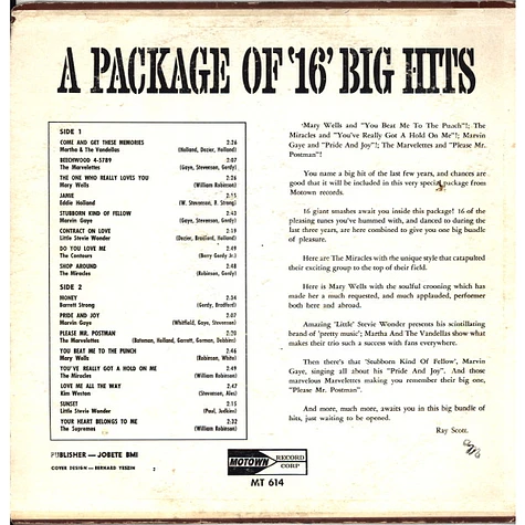 V.A. - A Package Of Original 16 Big Hits