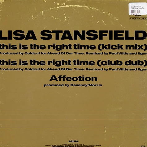 Lisa Stansfield - This Is The Right Time (Kick Mix)