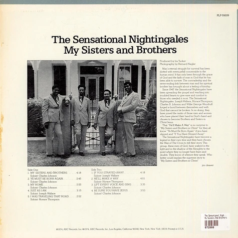 The Sensational Nightingales - My Sisters And Brothers