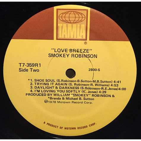 Smokey Robinson - Love Breeze