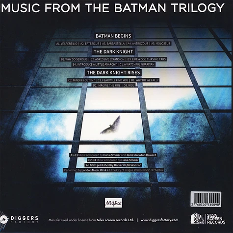 Hans Zimmer & James Newton Howard - Music From The Batman Trilogy Colored Vinyl Edition