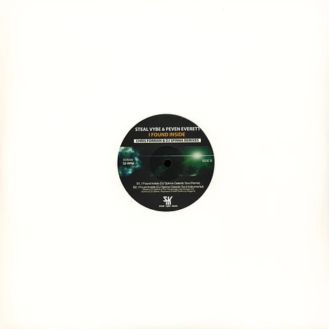 Steal Vybe & Peven Everett - I Found Inside Chris Forman / DJ Spinna Remixes