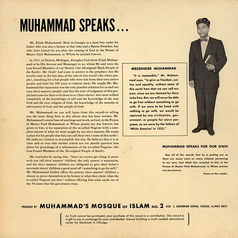 Elijah Muhammad - Muhammad Speaks: The Judgment Of The World Is Now! Vol. I