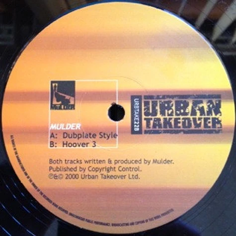 Mulder - Dubplate Style / Hoover 3