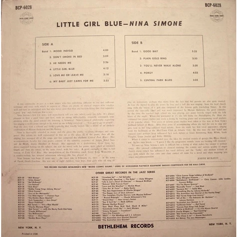 Nina Simone - Little Girl Blue