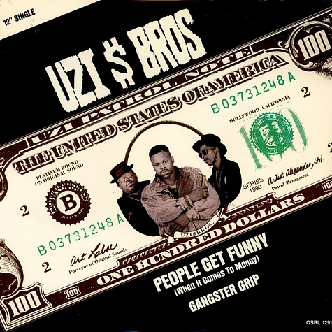 Uzi Bros. - People Get Funny (When It Comes To Money) / Gangster Grip