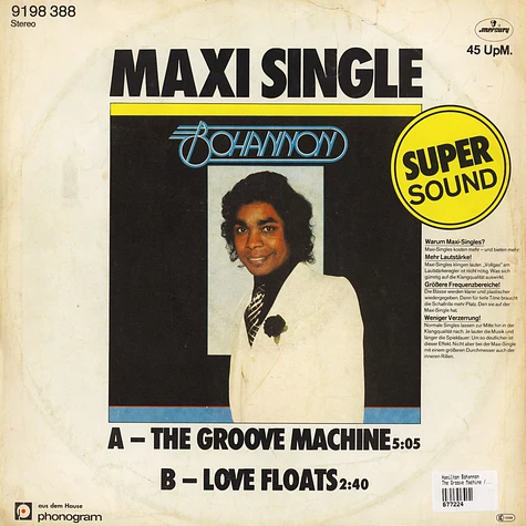 Hamilton Bohannon - The Groove Machine / Love Floats