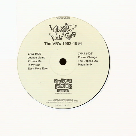 Various Blends (Rasco) - The VB's 1992-1994