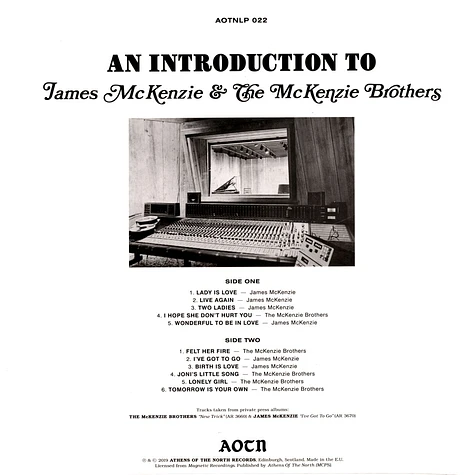 James McKenzie & The McKenzie Brothers - James McKenzie & The McKenzie Brothers
