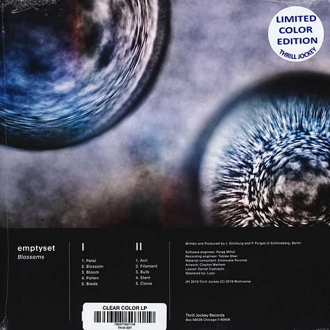 Emptyset - Blossoms Clear Vinyl Edition
