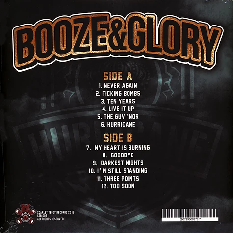 Booze & Glory - Hurricane Black Vinyl Edition