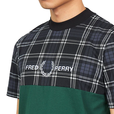 Fred Perry - Tartan Panel T-Shirt
