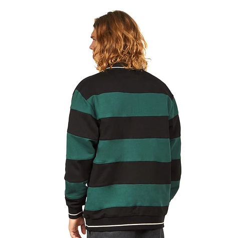 Butter Goods - Ivy Stripe 1/4 Zip Pullover