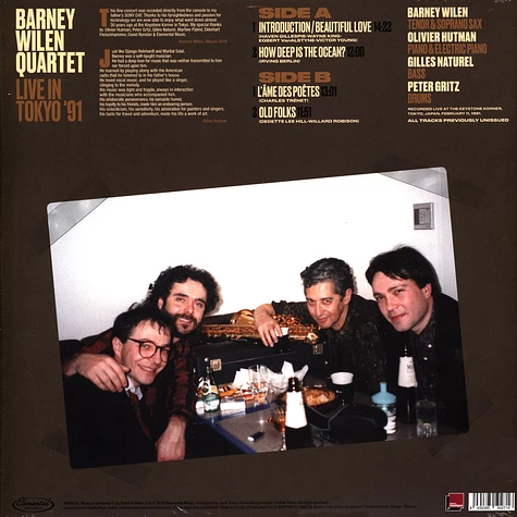 Barney Wilen Quartet - Live In Tokyo '91